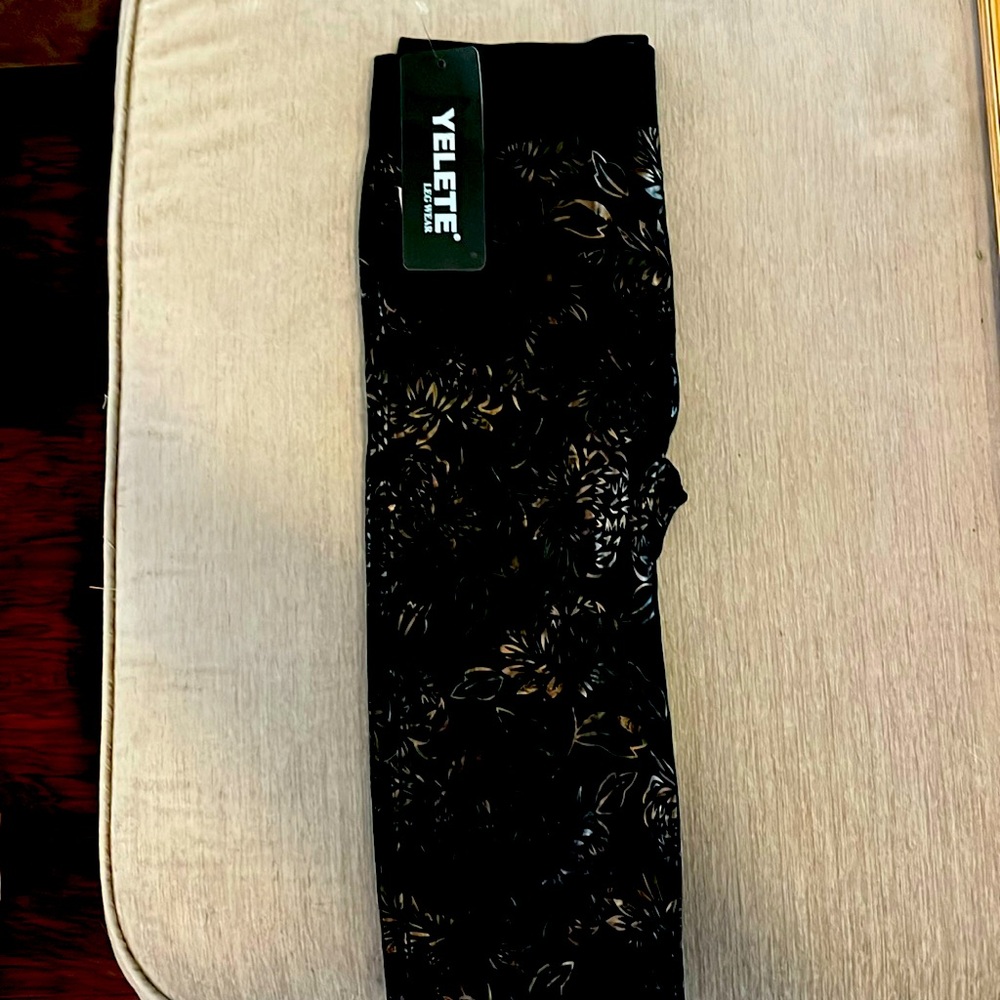 New w tags. Black leggings. One size.  Run small